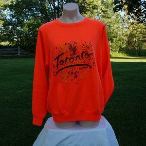 Vintage Toronto Canada Splatter Paint Sweater